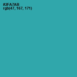 #2FA7AB - Pelorous Color Image