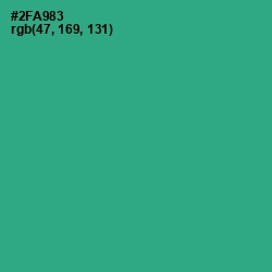 #2FA983 - Jungle Green Color Image