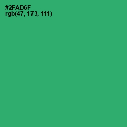 #2FAD6F - Eucalyptus Color Image