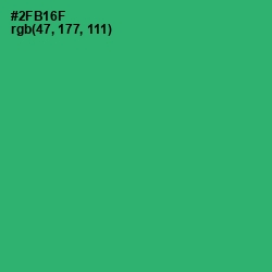 #2FB16F - Eucalyptus Color Image