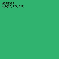 #2FB36F - Eucalyptus Color Image