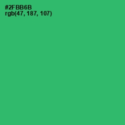 #2FBB6B - Jade Color Image