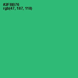 #2FBB76 - Jade Color Image