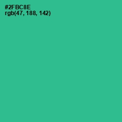 #2FBC8E - Jungle Green Color Image