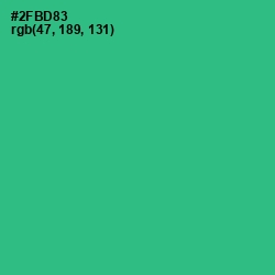 #2FBD83 - Jungle Green Color Image