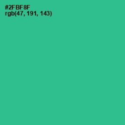 #2FBF8F - Jungle Green Color Image