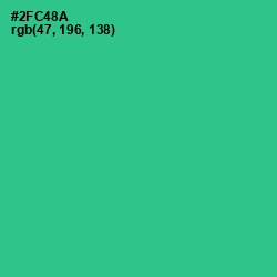 #2FC48A - Shamrock Color Image