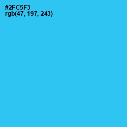 #2FC5F3 - Turquoise Color Image