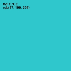#2FC7CC - Turquoise Color Image