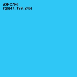 #2FC7F6 - Turquoise Color Image