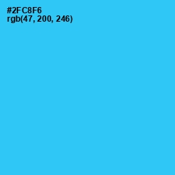 #2FC8F6 - Turquoise Color Image