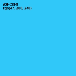 #2FC8F8 - Turquoise Color Image