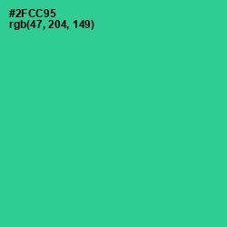 #2FCC95 - Shamrock Color Image