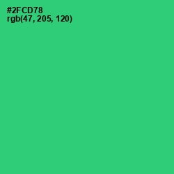 #2FCD78 - Malachite Color Image