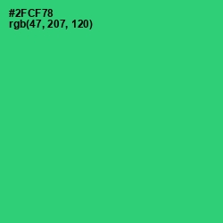 #2FCF78 - Malachite Color Image