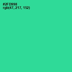 #2FD998 - Shamrock Color Image