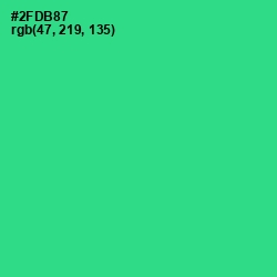 #2FDB87 - Shamrock Color Image