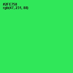 #2FE758 - Malachite Color Image