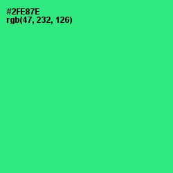 #2FE87E - Spring Green Color Image