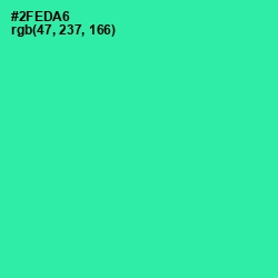 #2FEDA6 - Shamrock Color Image