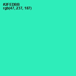 #2FEDBB - Shamrock Color Image