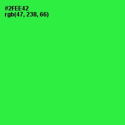 #2FEE42 - Malachite Color Image