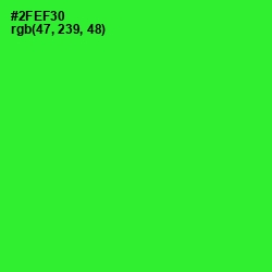#2FEF30 - Harlequin Color Image