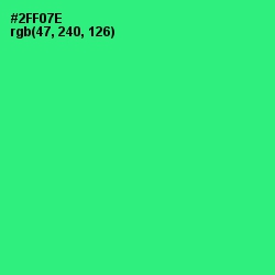 #2FF07E - Spring Green Color Image