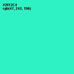 #2FF2C4 - Turquoise Color Image