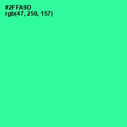 #2FFA9D - Shamrock Color Image