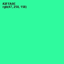 #2FFA9E - Shamrock Color Image
