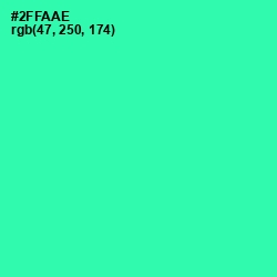 #2FFAAE - Shamrock Color Image