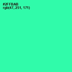 #2FFBAB - Shamrock Color Image