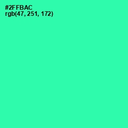 #2FFBAC - Shamrock Color Image