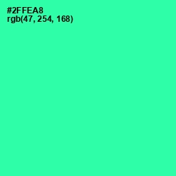 #2FFEA8 - Shamrock Color Image