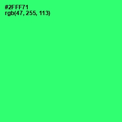 #2FFF71 - Spring Green Color Image