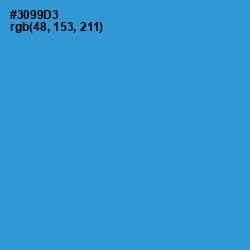 #3099D3 - Curious Blue Color Image