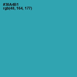 #30A4B1 - Pelorous Color Image