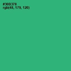 #30B378 - Jade Color Image