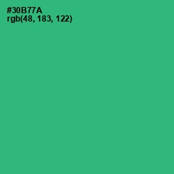 #30B77A - Jade Color Image