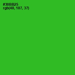 #30BB25 - Forest Green Color Image