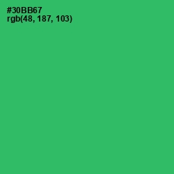 #30BB67 - Sea Green Color Image