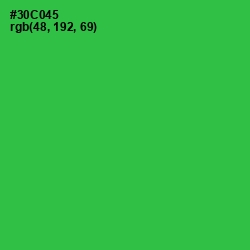 #30C045 - Malachite Color Image