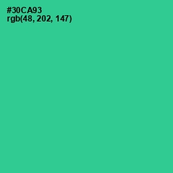 #30CA93 - Shamrock Color Image