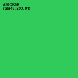 #30CB5B - Malachite Color Image