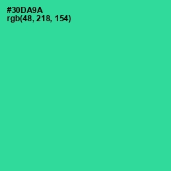 #30DA9A - Shamrock Color Image