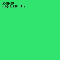 #30E46F - Malachite Color Image