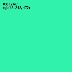 #30F2AC - Shamrock Color Image