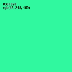 #30F89F - Shamrock Color Image