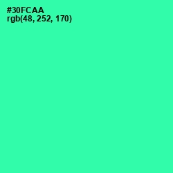 #30FCAA - Shamrock Color Image